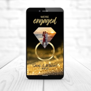 Creative engagement announcement, editable social media template