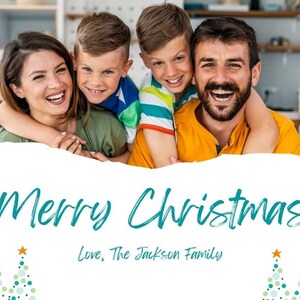 Vrolijk kerstfeest geanimeerde digitale post voor sociale media, bewerkbare sociale media post voor Facebook of Instagram, goedkope kerstkaarten