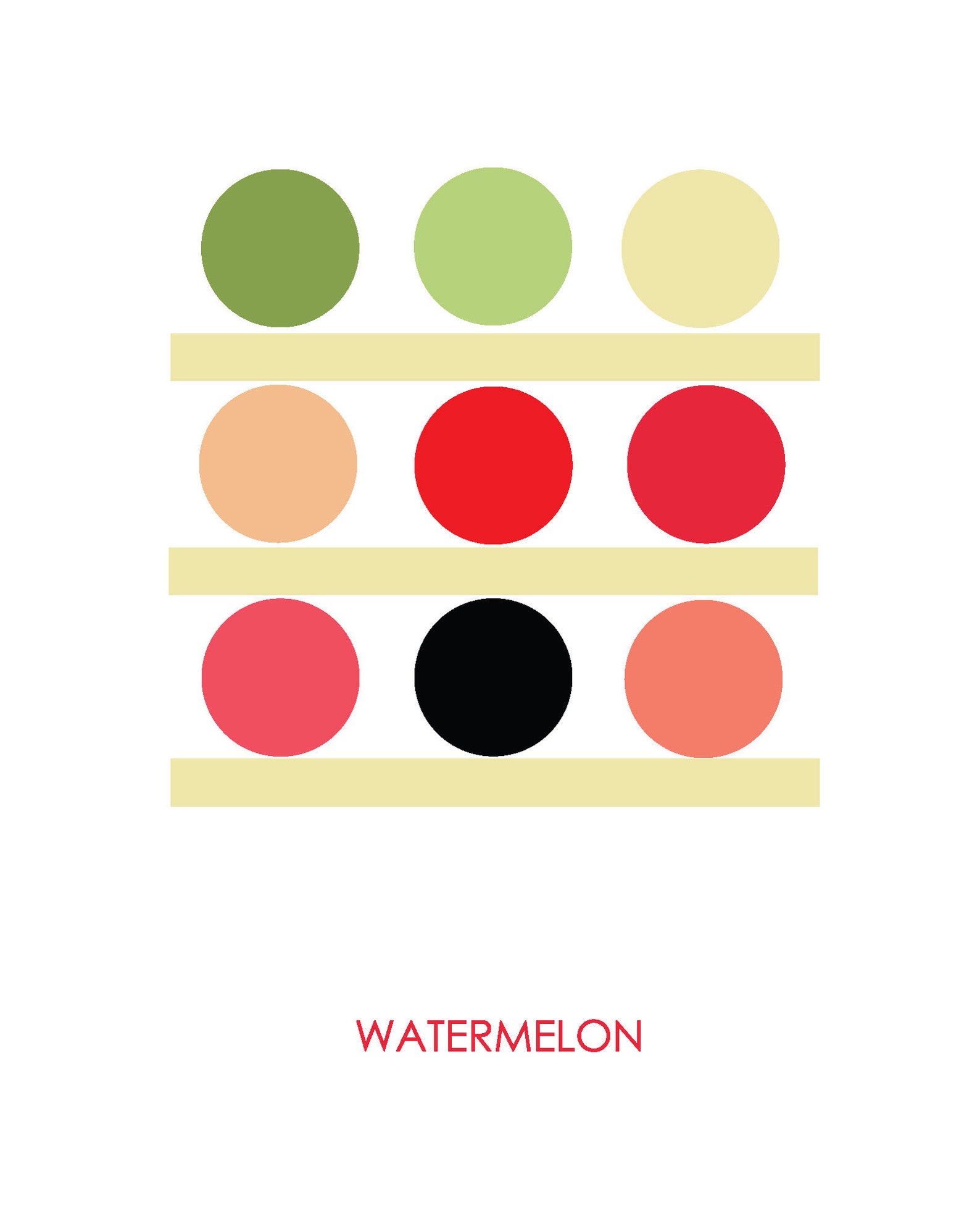 Watermelon Color Palette Digital Download - Etsy