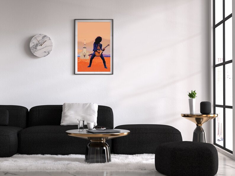 Slash Art, Slash Print, Slash Poster, Digital Art Print Download, Slash Picture, Slash Wall Art, Guns N' Roses Art Print, November Rain image 2