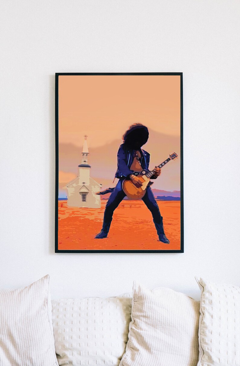 Slash Art, Slash Print, Slash Poster, Digital Art Print Download, Slash Picture, Slash Wall Art, Guns N' Roses Art Print, November Rain image 4