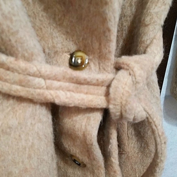 Vintage 100% Llama Wool Full Length Trench coat B… - image 4