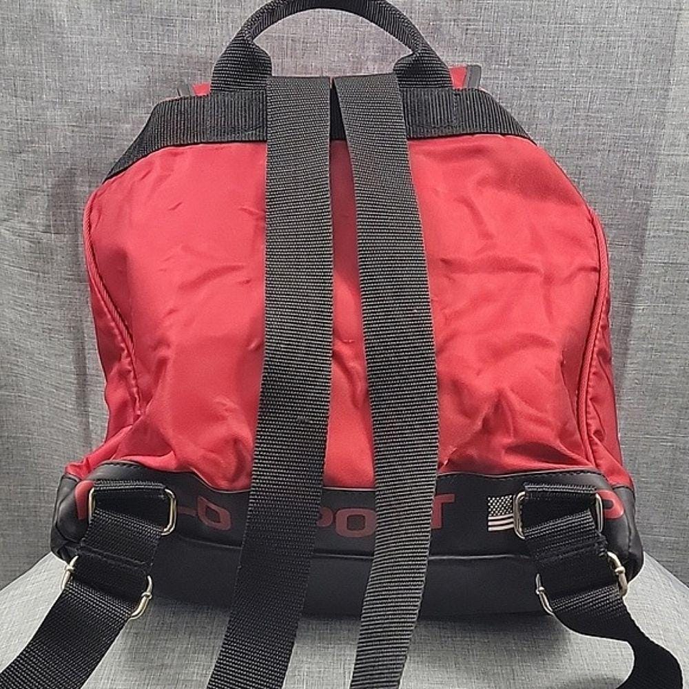 Vintage Polo Sport Ralph Lauren Red Nylon Mini Backpack  display picture 1