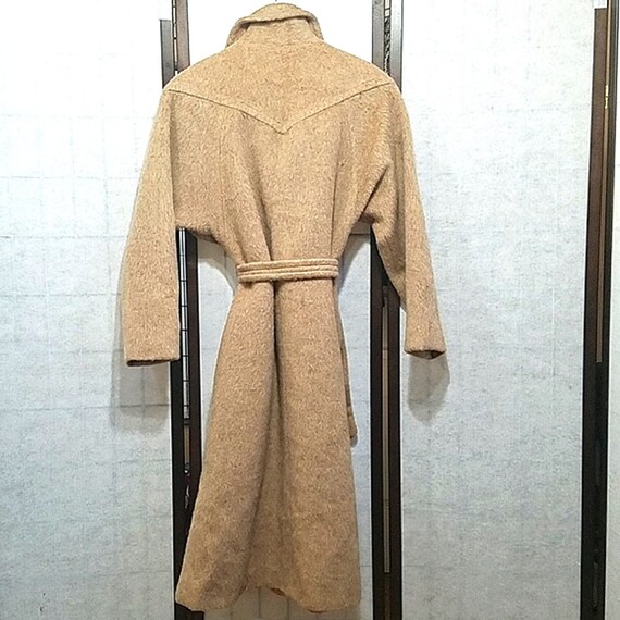 Vintage 100% Llama Wool Full Length Trench coat B… - image 9