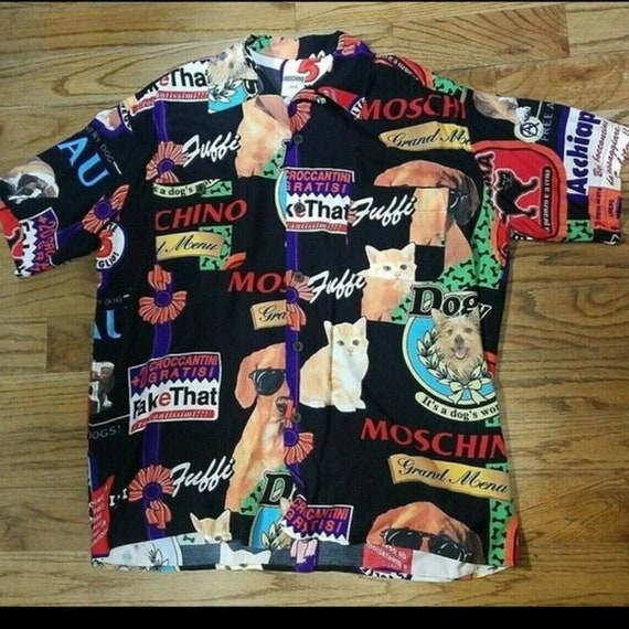 vintage moschino shirt mens