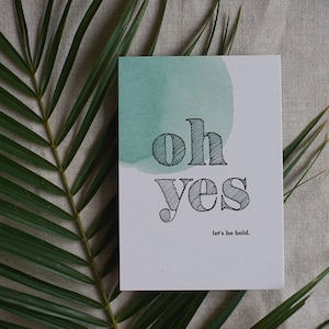 Postkarte "Oh yes"