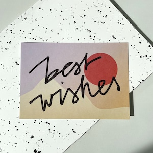 Postkarte "Best Wishes"