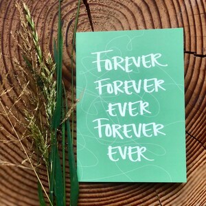 Klappkarte "Forever forever ever" Liebes- und Hochzeitskarte