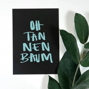Postkarte "Oh Tannenbaum" Weihnachtskarte