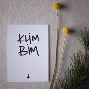 Postkarte "KLIMBIM" Weihnachtskarte