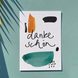 Postkarte "Danke schön"