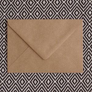 Briefumschlag C6 Kraftpapier