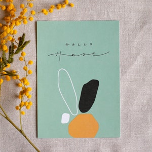 Postkarte "Hallo Hase"