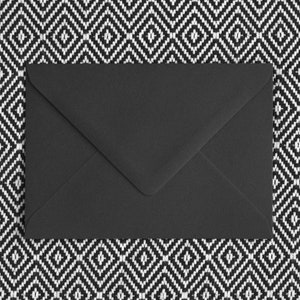Briefumschlag C6 schwarz