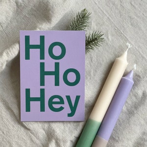 Postkarte "Ho Ho Hey" Weihnachtskarte