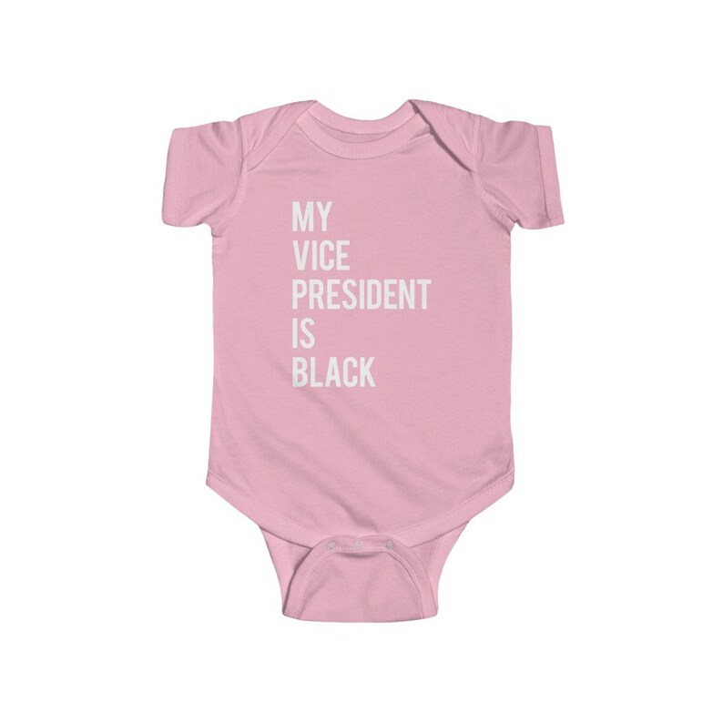 Kamala Harris Baby Onesie Jersey Bodysuit Vice President 2021 Baby/'s Cotton Clothes My Vice President Is Black Baby Shower Gift