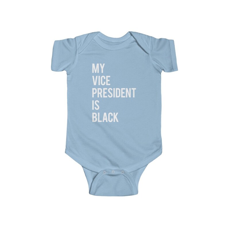 Kamala Harris Baby Onesie Jersey Bodysuit Vice President 2021 Baby/'s Cotton Clothes My Vice President Is Black Baby Shower Gift