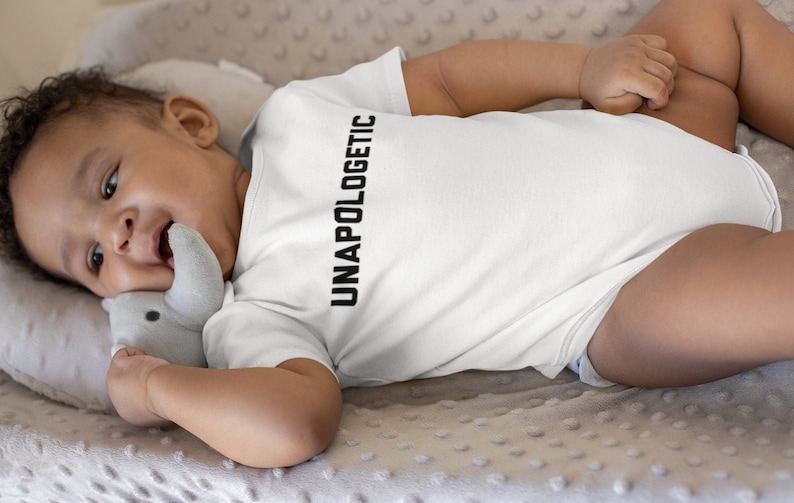 BLM Baby Onesie Melanin Bodysuits Unisex Kid One-piece Infant Kids Clothes Jersey Bodysuit Unapologetic Baby Onesie