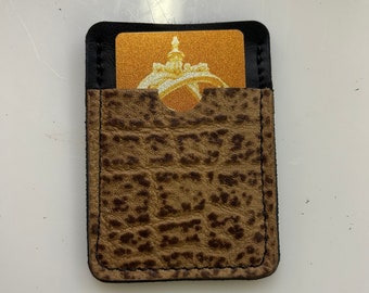 Leather minimalist Wallet / Billfold / Credit Card Case