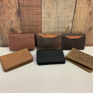 Porte-billets / Pince à billets / Porte-cartes double face / Fait main à Erie, CO