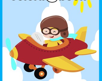 Download Airplane Coloring Book Etsy