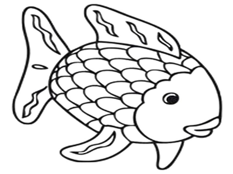 Rainbow Fish Coloring Book rainbow Fish Coloring Pages Fish - Etsy