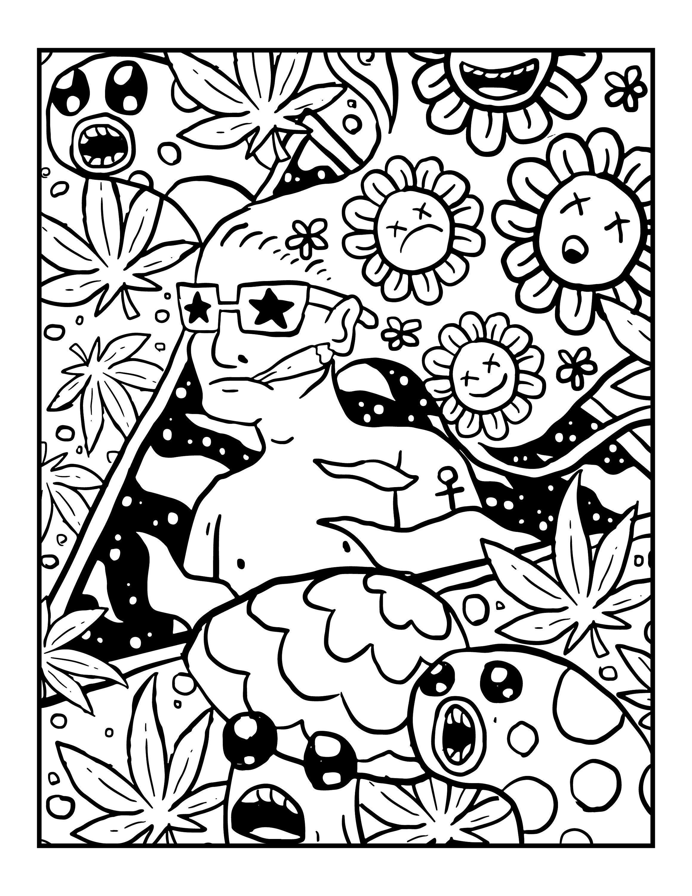 Stoner Coloring Pages Printable