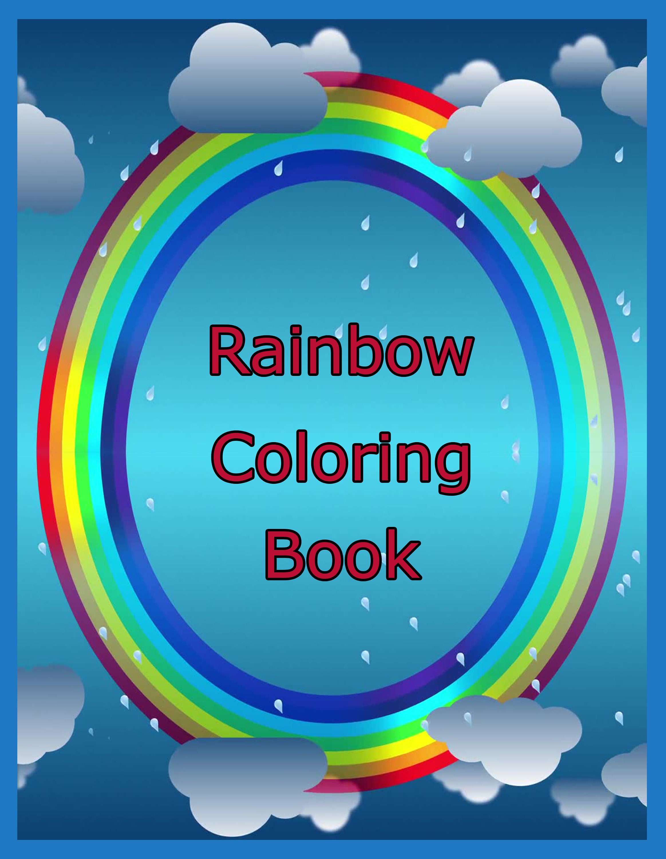 Download Rainbow Coloring Book Rainbow Coloring Pages Rainbow Etsy
