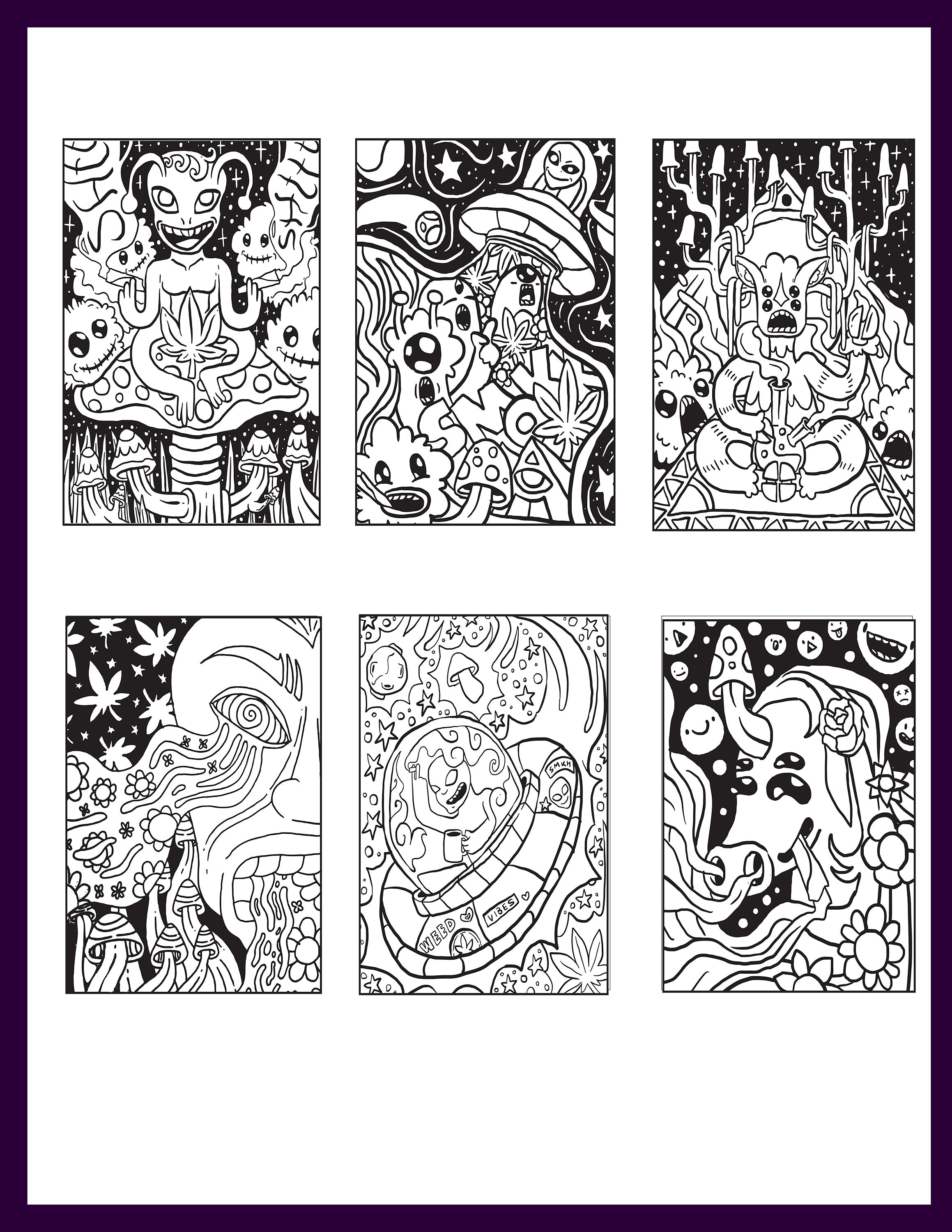 stoner coloring book stoner coloring pages trippy coloring etsy