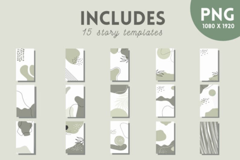 30 Green Background Instagram Story Ig Highlight Covers Etsy