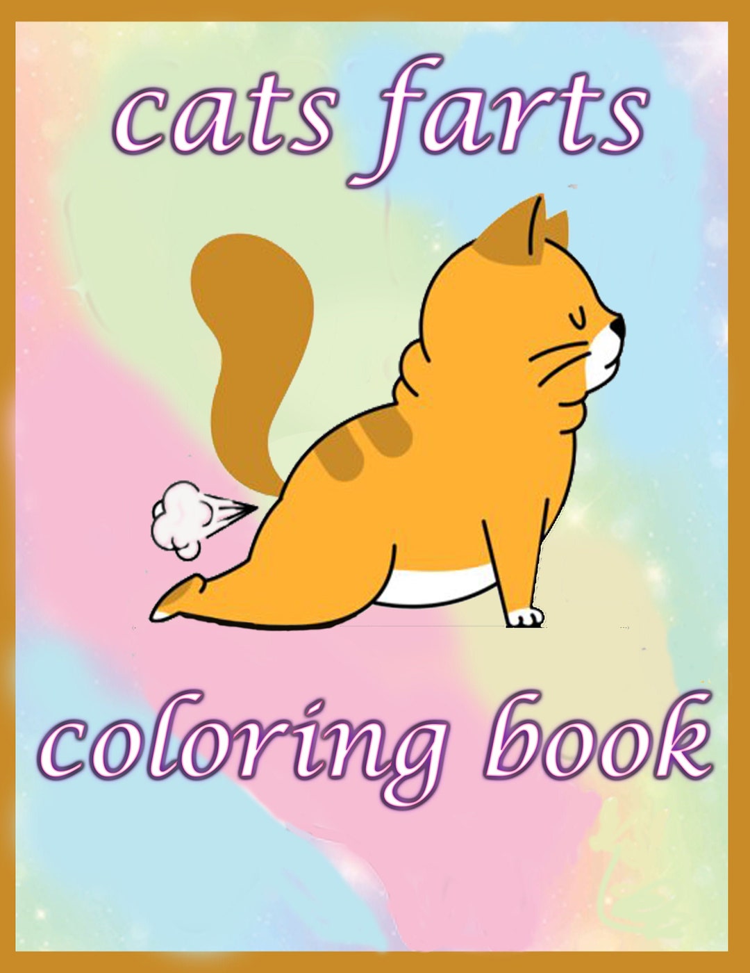 Cat Farts Coloring Book Cat Coloring Best Kids Coloring - Etsy