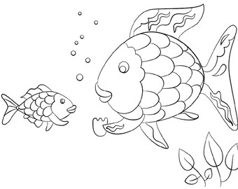 Rainbow Fish Printable Coloring Pages