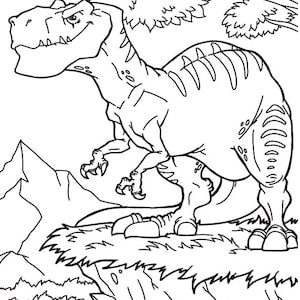 Amazing dinosaur coloring book dinosaur coloring books | Etsy