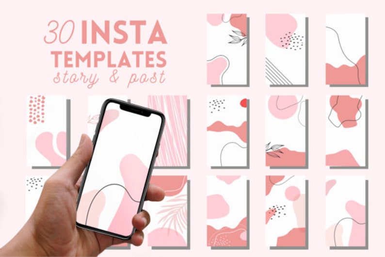 30 Pink Background Instagram Story Ig Highlight Covers Etsy