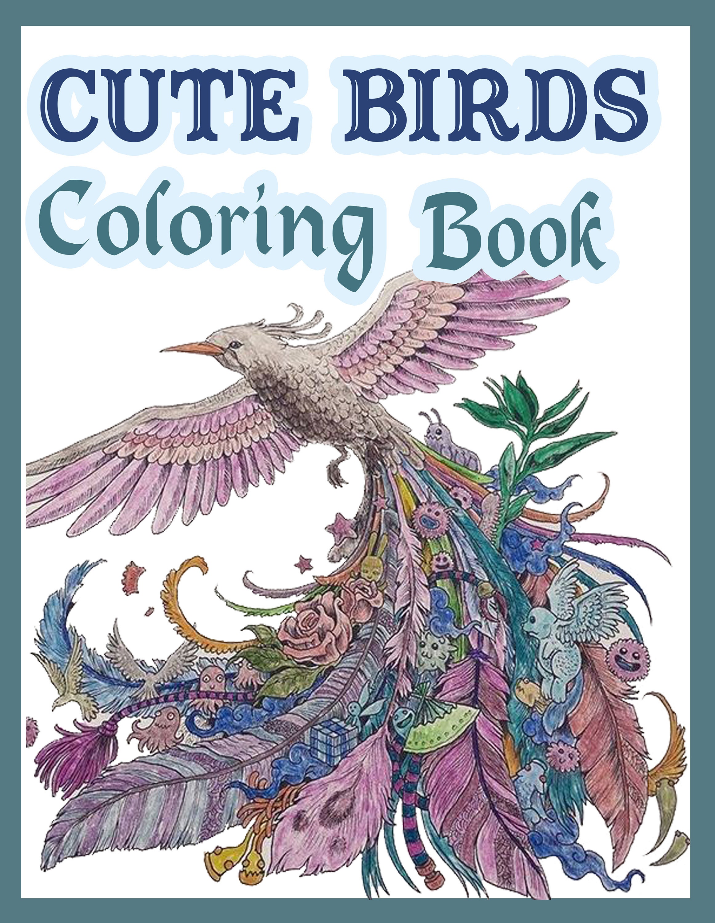 Download Cute Birds Coloring Book Birds Coloring Pages Birds Etsy