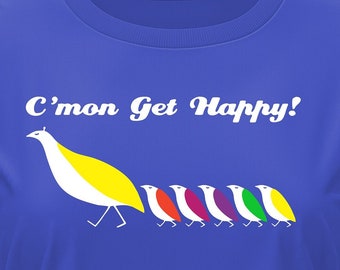 C'mon Get Happy T-shirt - Retro 70s Partridge Family Tee