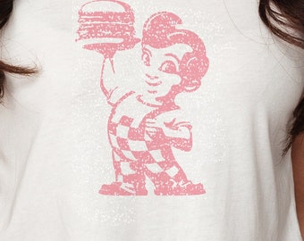 Big Boy Burger retro style t-shirt - America's favorite burger joint for 80 years - vintage logo - family tradition and a great soft print
