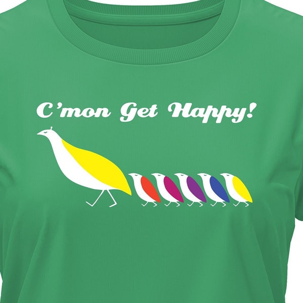 C'Mon get Happy t-shirt - Partridge Family tee - womens retro and vintage styling - 70's show with David Cassidy