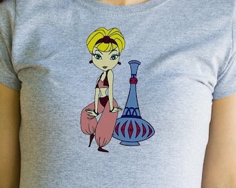 Kid's Graphic Tee, I dream of Jeanie shirt - Jeanie - vintage, retro,  TV, Barbara Eden, comedy, 60s, fantasy, flirty, blonde in a bottle
