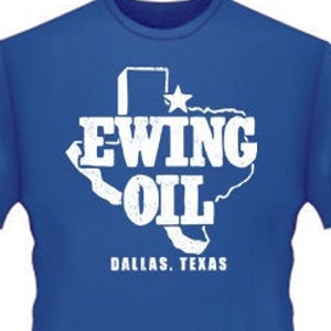 GREAT PRICE! Ewing Oil Women&#39;s t-shirt - Favorite TV series in the eighties - Dallas