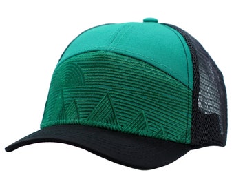 Green Trucker Hat for Kids, Matching hats