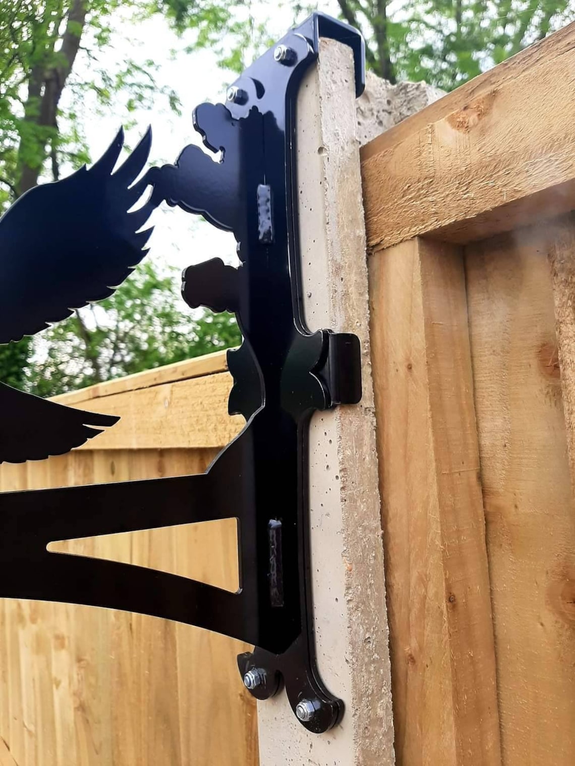 Concrete Post Brackets, Fence Post Bracket, Hook Over Concrete Post