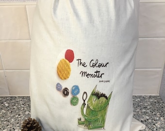 THE COLOUR MONSTER Teacher story resource sack - handcrafted