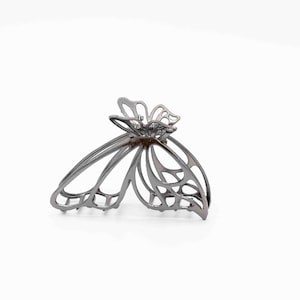 Olivia Metal Hair Claw Clip | Hair ClawClip | Butterfly Hair Claw | All Hair Types Hair Claw | Minimalist Hair Claw | Black