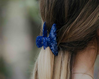 Blair Haarklammer | Blaue Haarklammer | Alle Haartypen Haarklammer | Dicke Haarklammer | Blaue Schildpatt-Haarspangen | Blaue Schildkröte