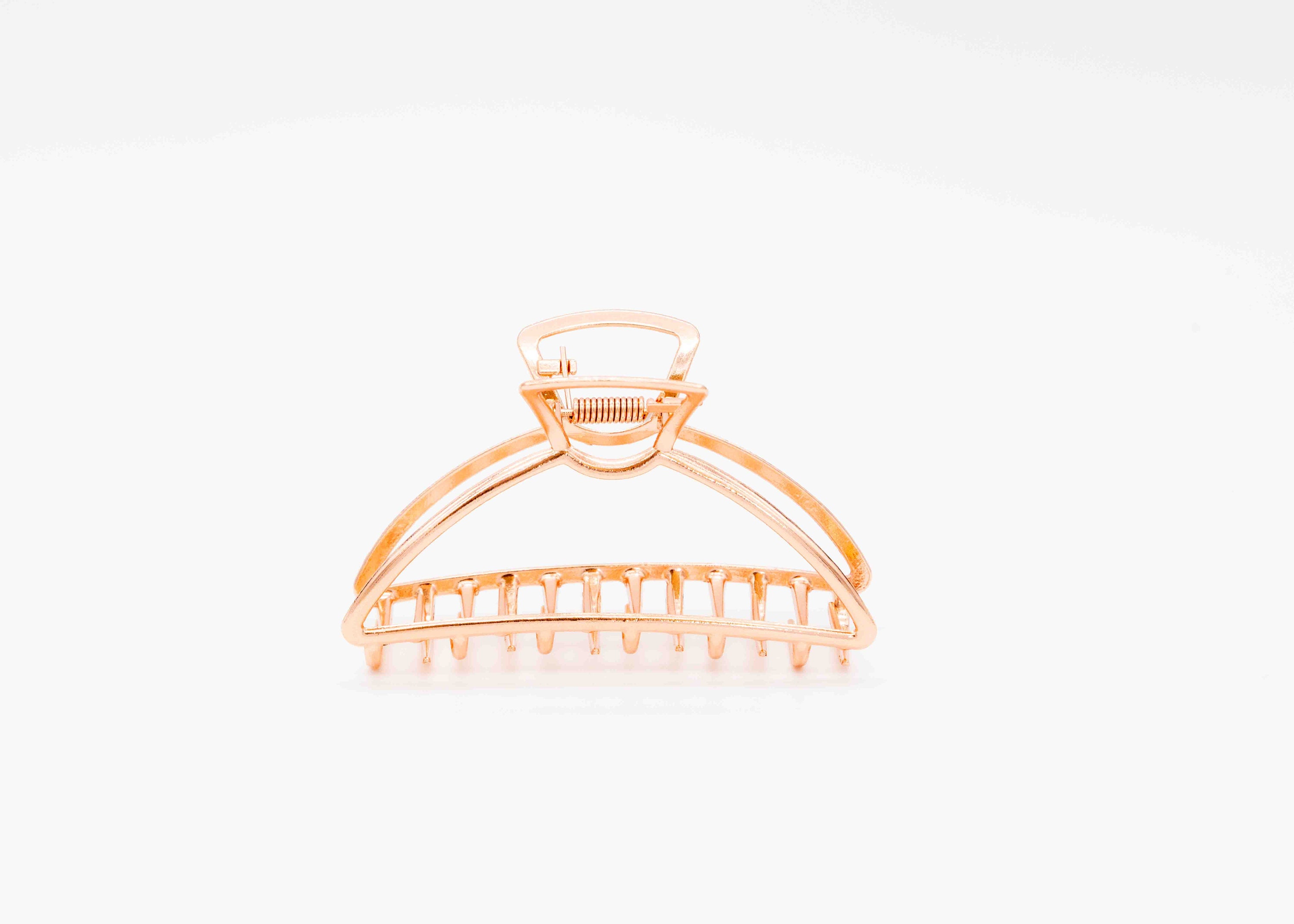 Lune | Rose Gold Metal Hair Claw Clip | Rose Gold Hair Clip | Large Hair Claw | Thick Hair Claw | Women's Gifts | Rose Gold