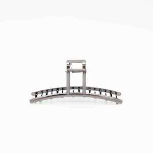 Therese Metal Hair Claw Clip | Jaw Hair Clip | Nonslip Large Hair Claw | Thick Hair Claw | Womens Gifts | Minimalist Hair Claw | Black