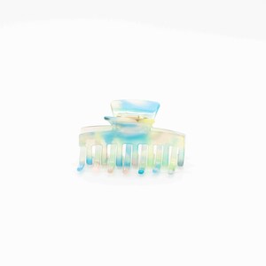 Lili Haarklammer | Mittelgroße Haarspange | Ozeanblaue Haarkralle | Dicke Haarkralle | Damen Geschenke | Minimalistische Haarkralle | Blau