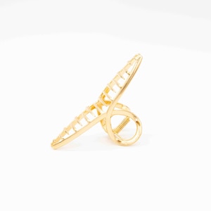 Darcie Metal Hair Claw Clip | Jaw Hair Clip | Nonslip Large Hair Claw | Thick Hair Claw | Womens Gifts | Minimalist Hair Claw | Gold