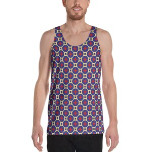 Men’s Tank Top Fashion Tanktop Workout Retro Burst All Over Print Sleeveless Shirt
